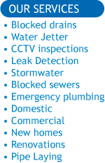 blocked drain services